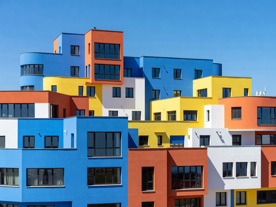Colourful modernist architecture in Barcelona